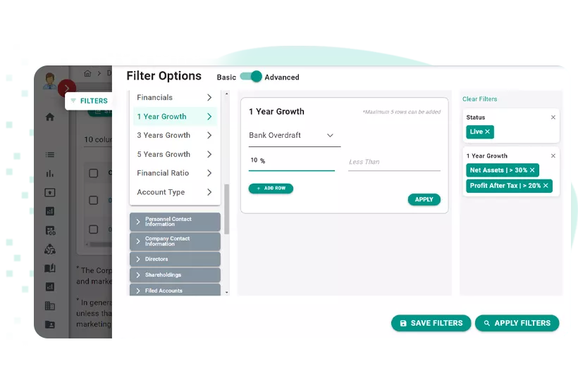 Find By Financial Filters